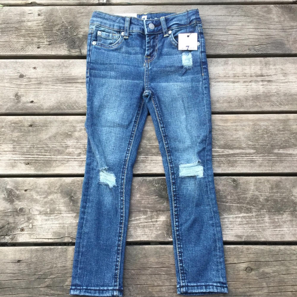 7 for all mankind girls new skinny  jeans
